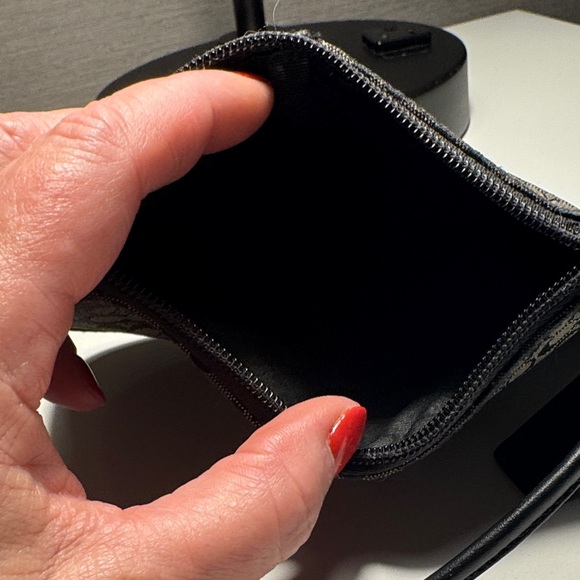 Coach Black and Gray Signature Wristlet - Picture 3 of 5